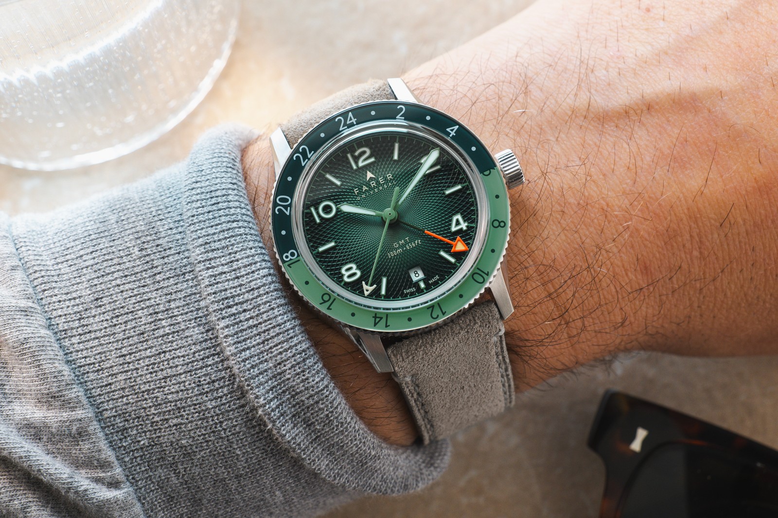 Farer Nevada Pine GMT Bezel