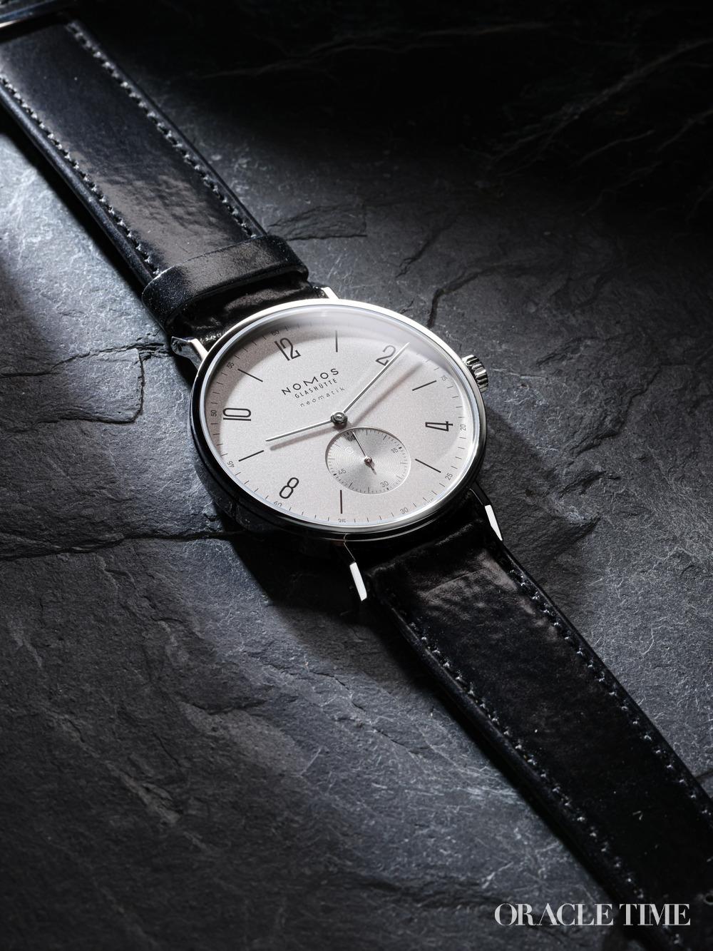 Nomos Glashütte Tangente neomatik 39 Platinum Grey