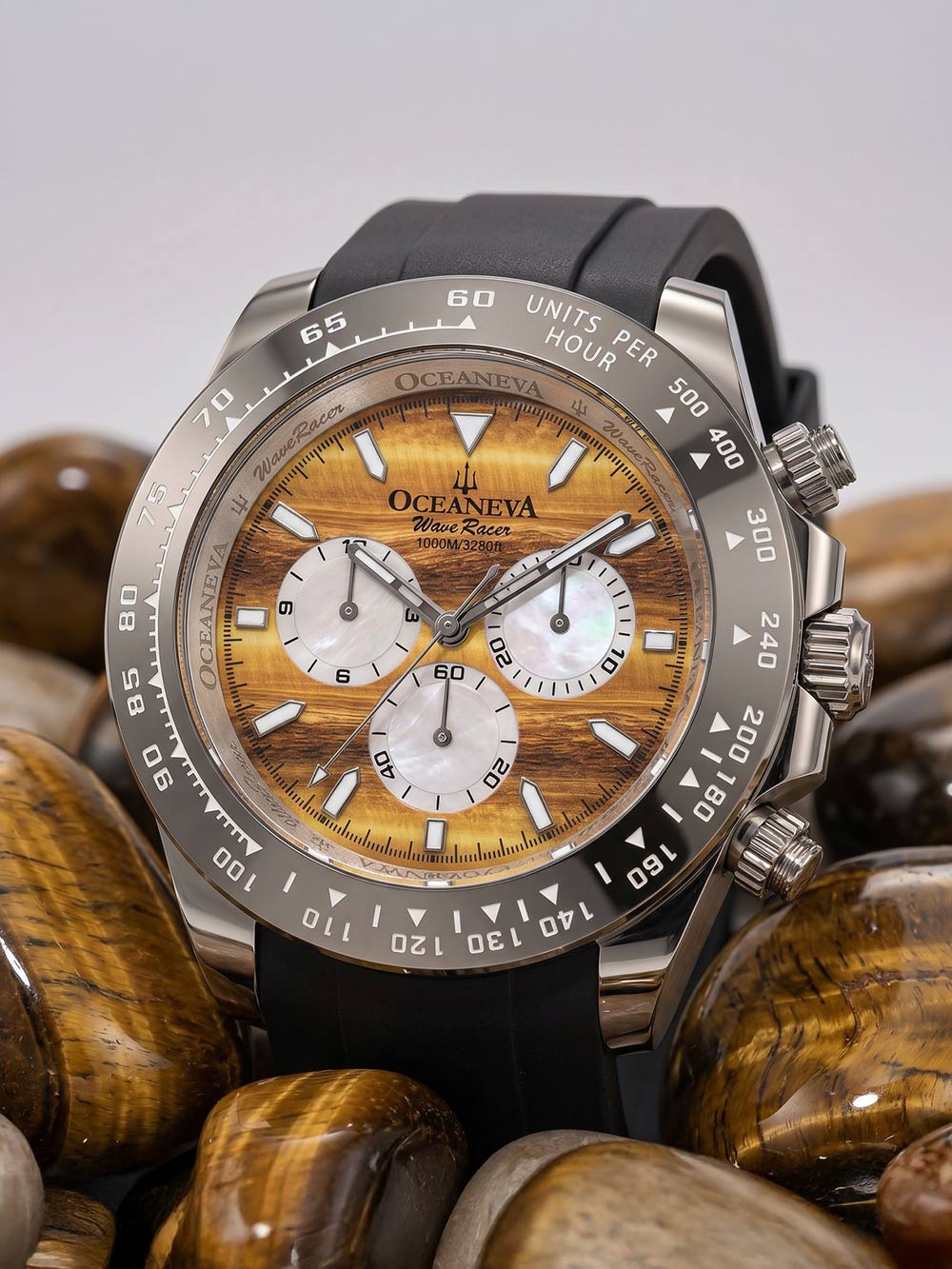 Oceaneva WaveRacer Automatic Chronograph Tigers Eye