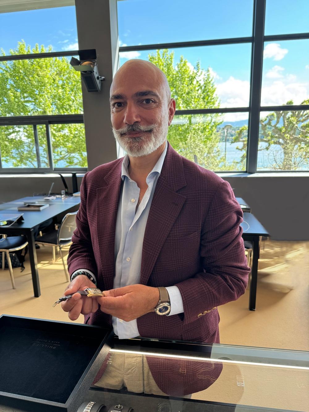 Phillip’s Alexandre Ghotbi, Deputy Chairman and Head of Watches. Credit Author’s own photo