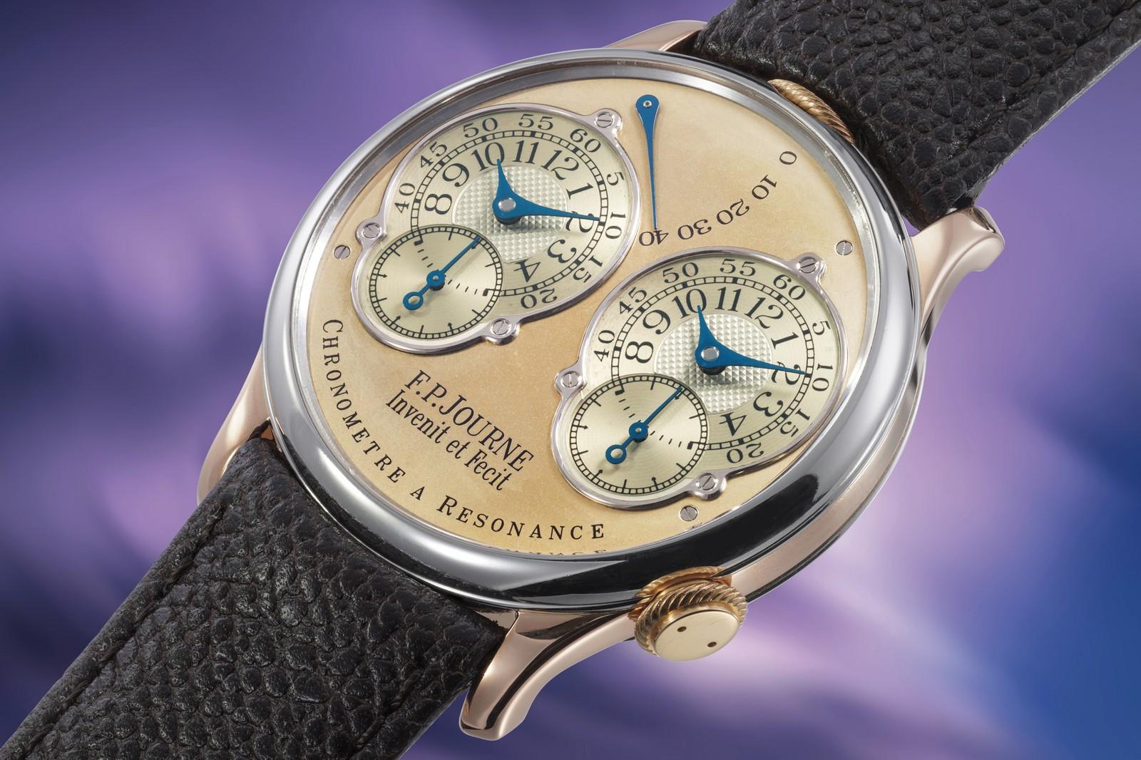 Phillips, F.P. Journe Chronomètre à Résonance, Souscription No. 18 wristwatch. Credit Phillips