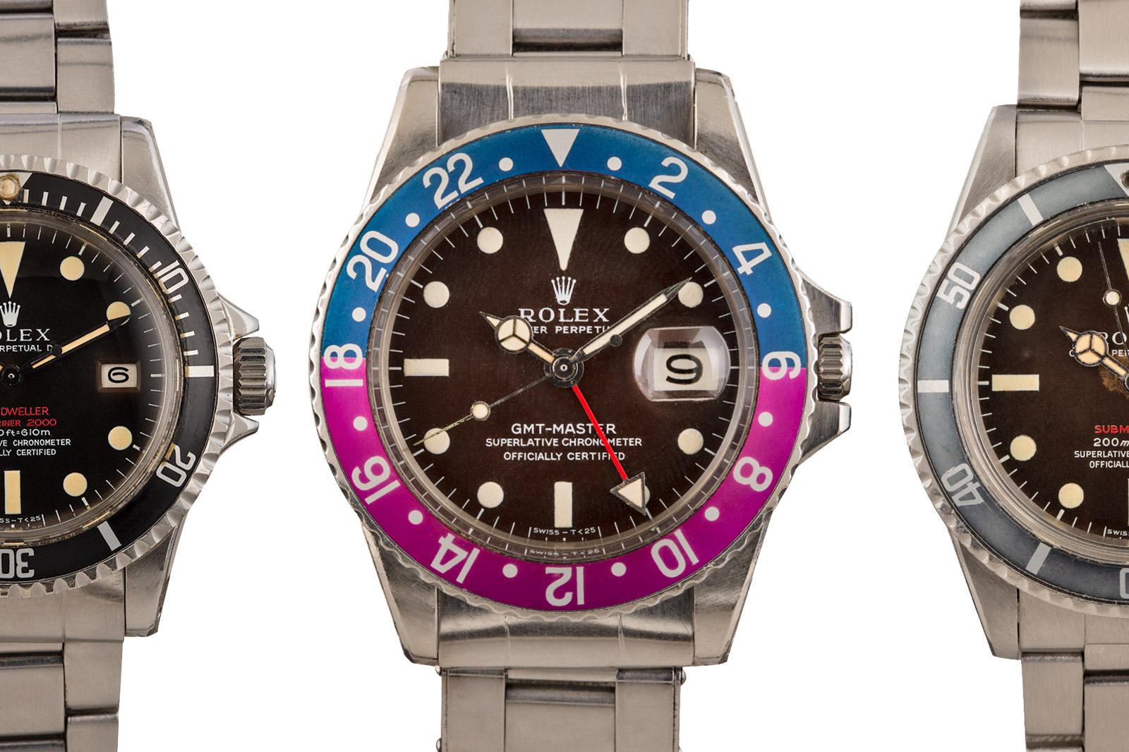 Rolex GMT Master 1675 fuchsia bezel