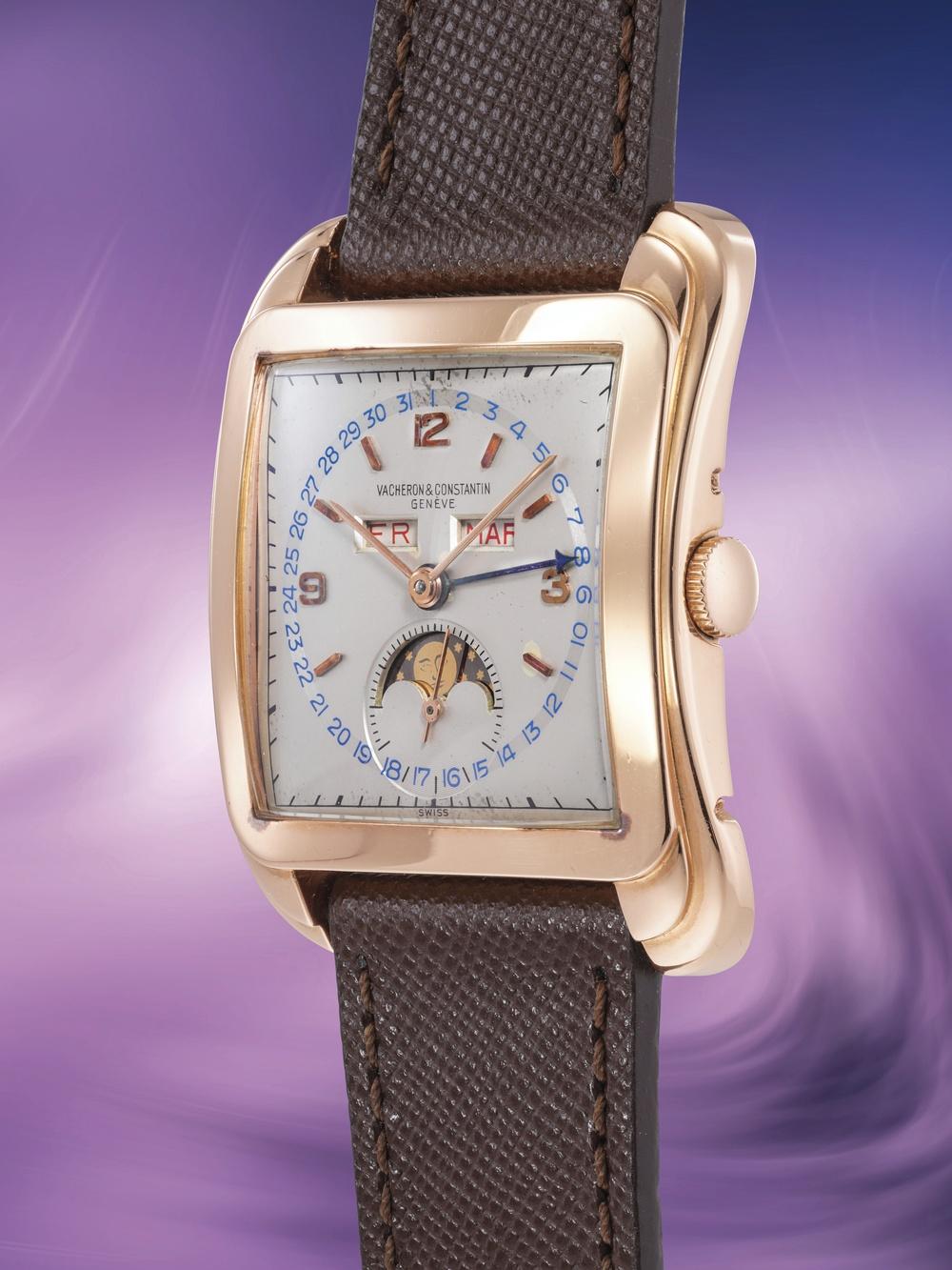 Vacheron Constantin, Cioccolatone, ref. 4764 wristwatch in 18k pink gold from 1958