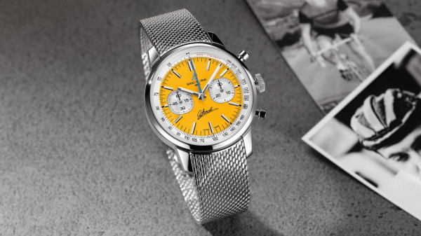 Breitling Top Time B01 Eddy Merckx Yellow Dial Limited Edition Honours Legendary Cyclist