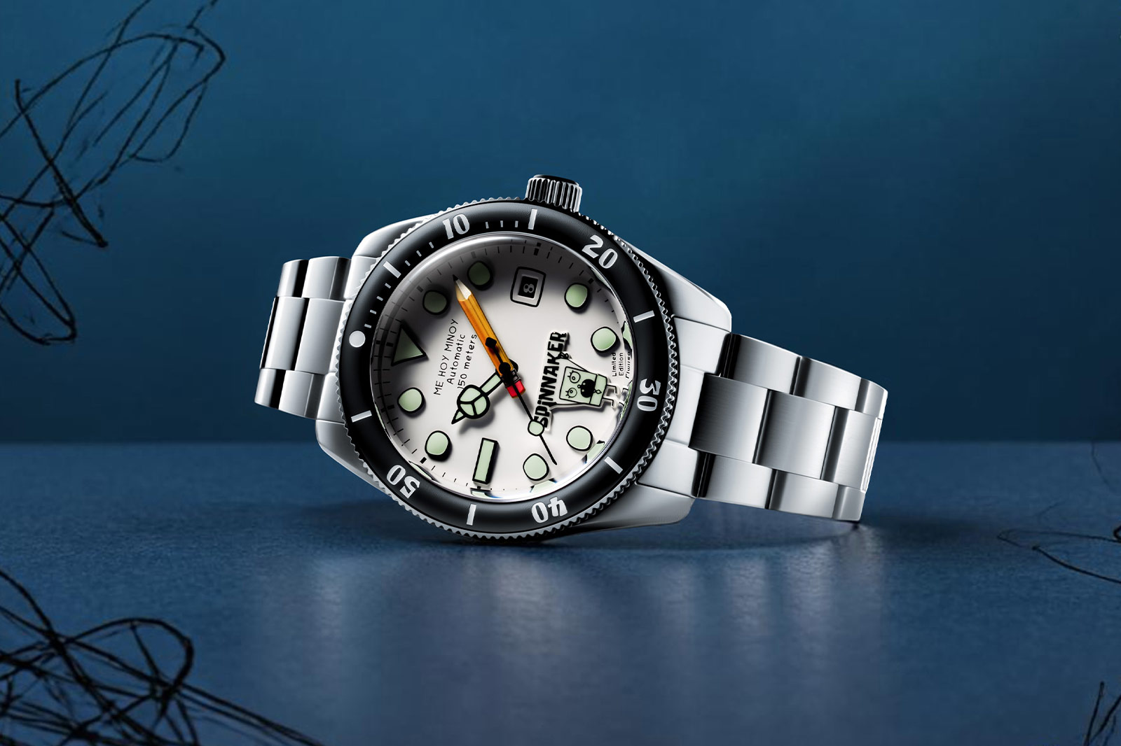 Spinnaker Croft Mid-Size Automatic 'Minute Sketch'