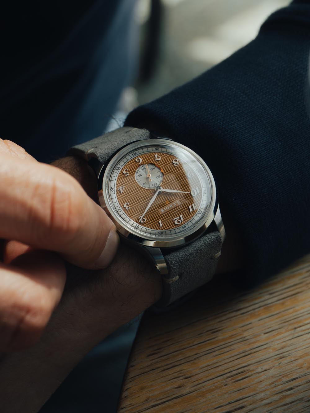 Lebois & Co Heritage Atelier Small Seconds Clous de Paris & Stroopwafel