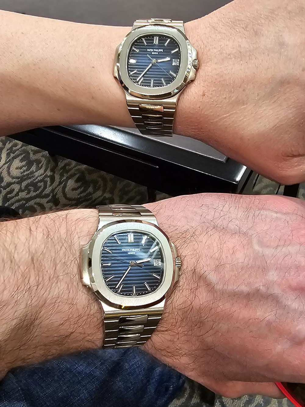Patek Philippe Nautilus Pair Wrist
