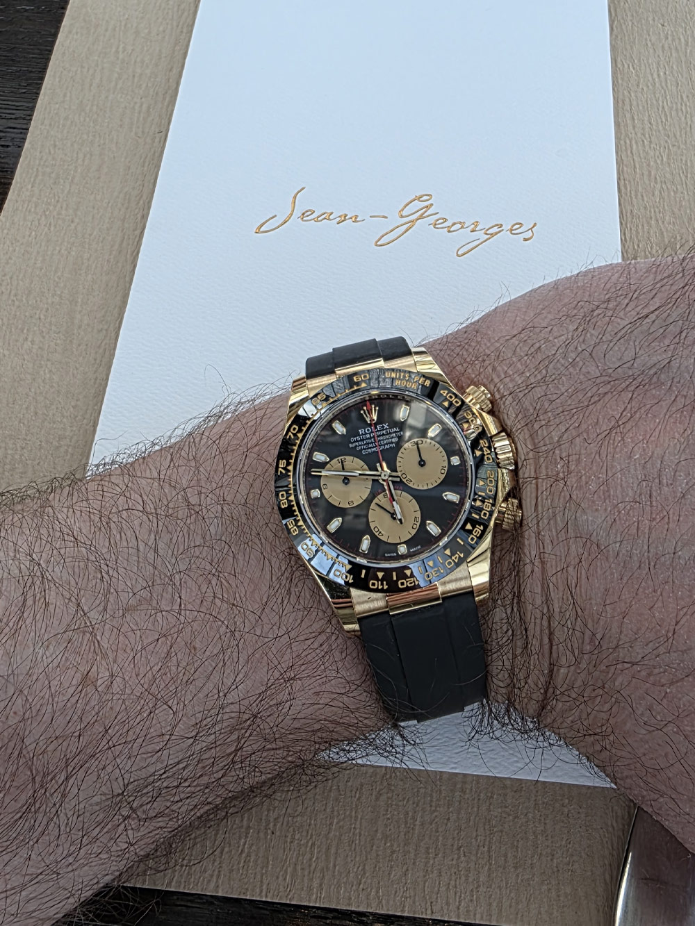 Rolex Daytona Gold Oysterflex