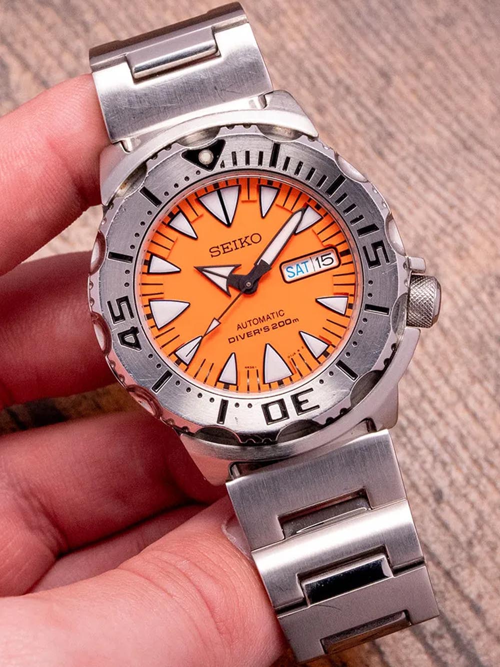 Seiko 2nd Generation Orange Monster SRP309