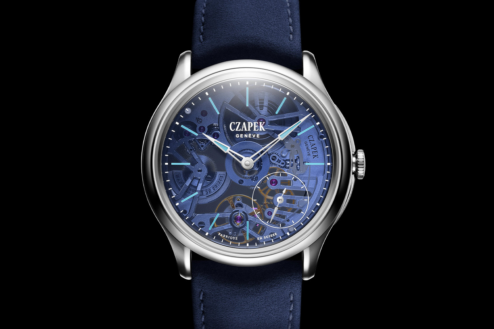 Czapek Promenade Transparencies Aqua Blue