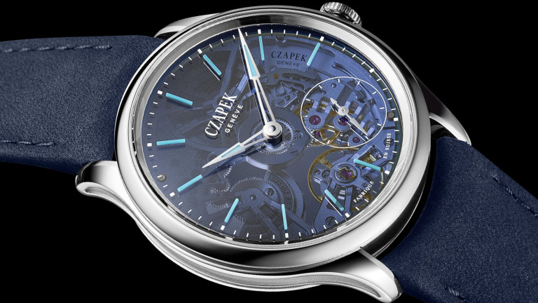 Czapek Promenade Transparencies Aqua Blue