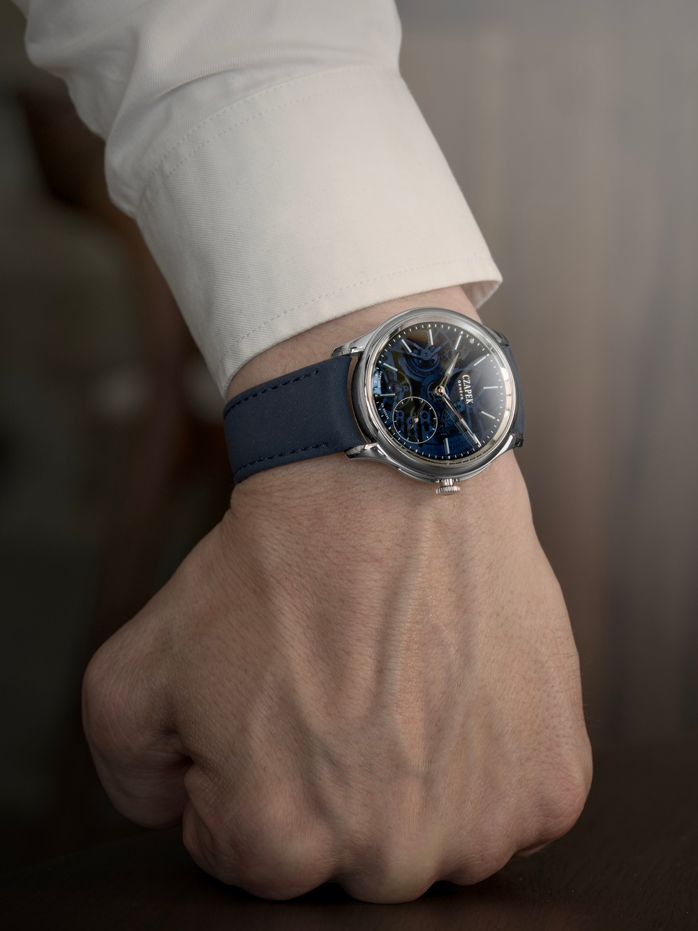 Czapek Promenade Transparencies Aqua Blue