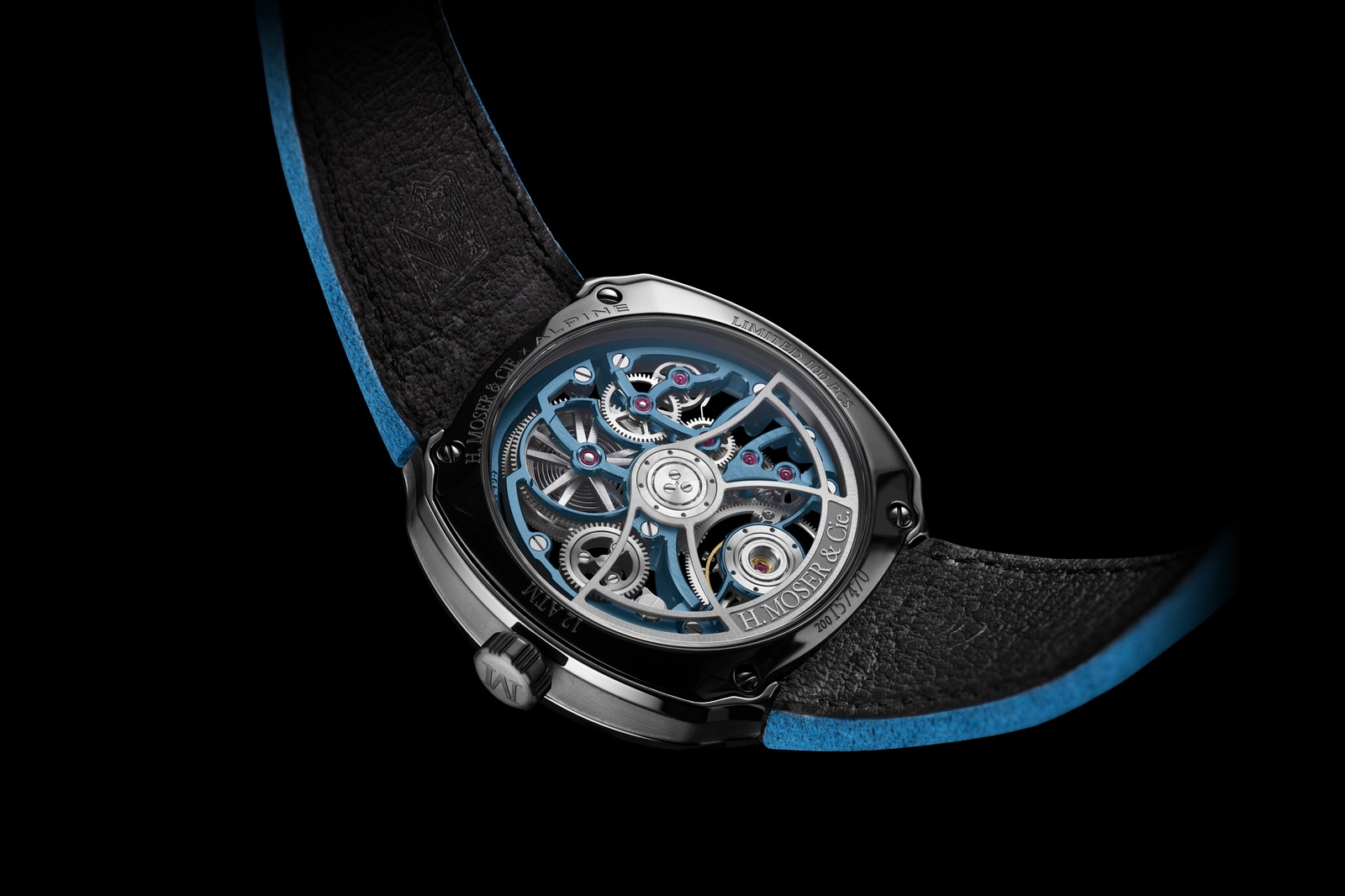 H. Moser & Cie. Streamliner Tourbillon Skeleton Ceramic Alpine Limited Edition