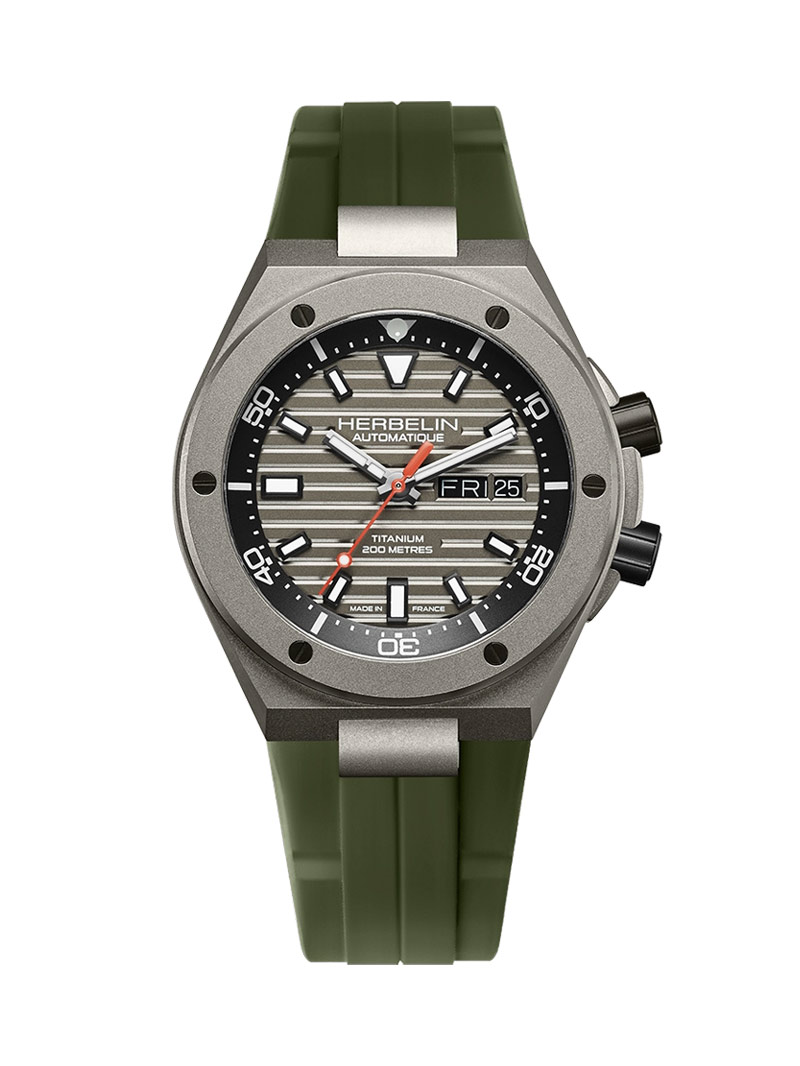 Herbelin Cap Camarat Automatic Titanium Diver Kaki