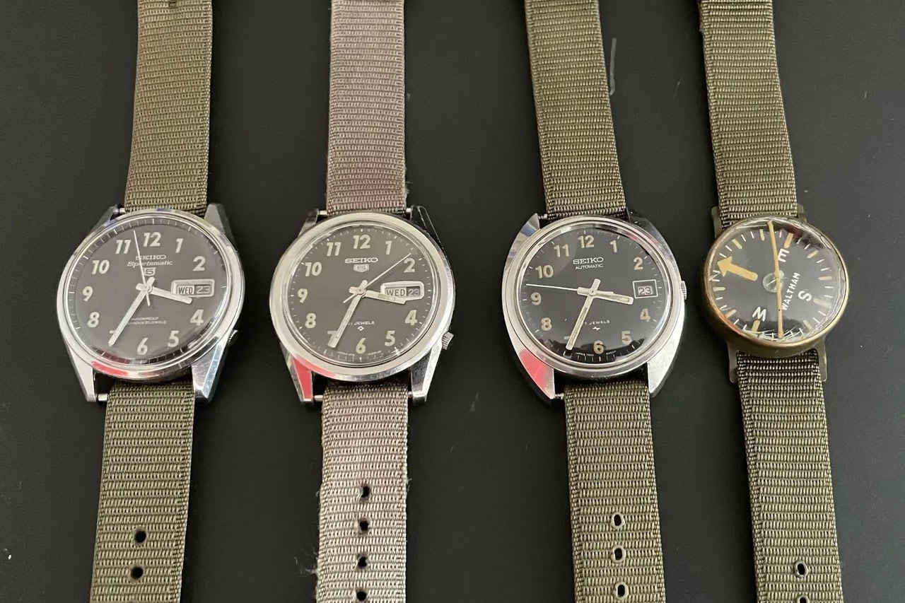 Seiko MACV-SOG and Waltham wrist compass
