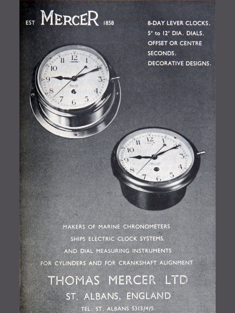 Thomas Mercer of St Albans Chronometers
