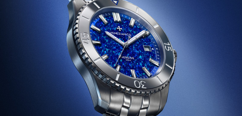 Venezianico Release Nereide Opale Blu with Lab-Grown Blue Opal Dial