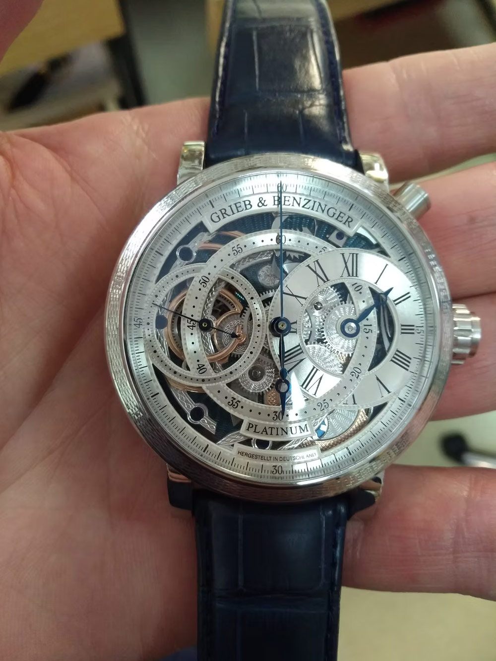 Grieb & Benzinger chronographe rattrapante 1889
