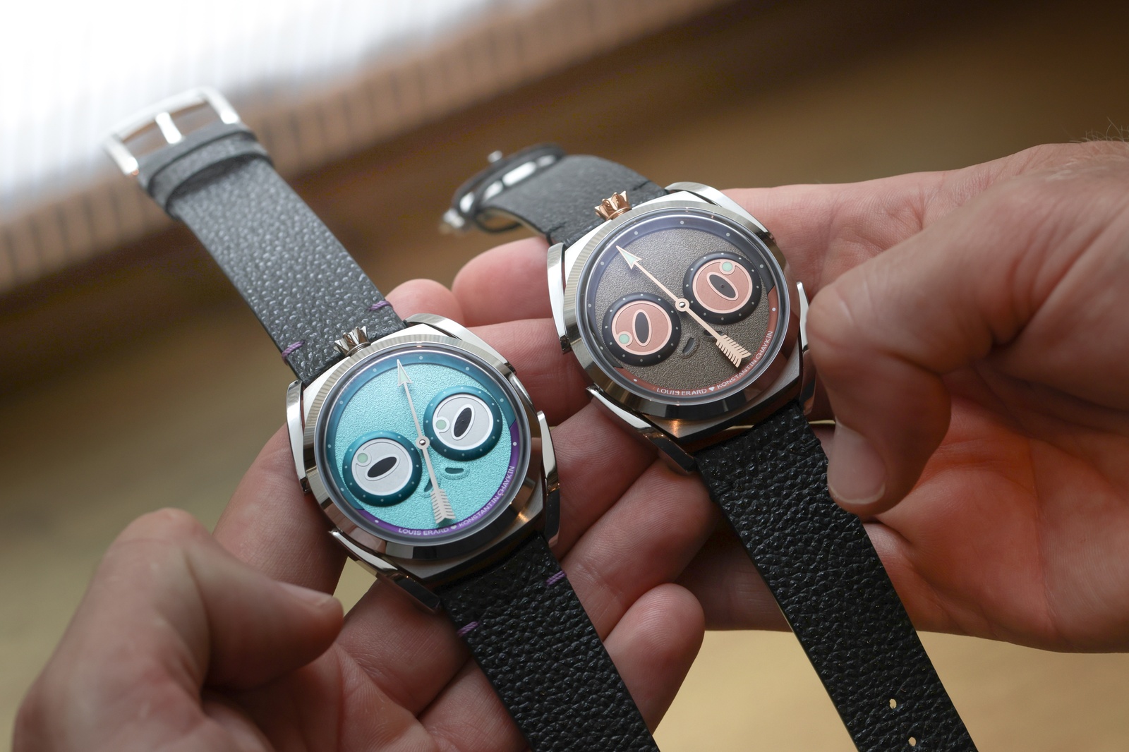 Louis Erard x Konstantin Chaykin Unfrogettable Returns in Turquoise & Brown
