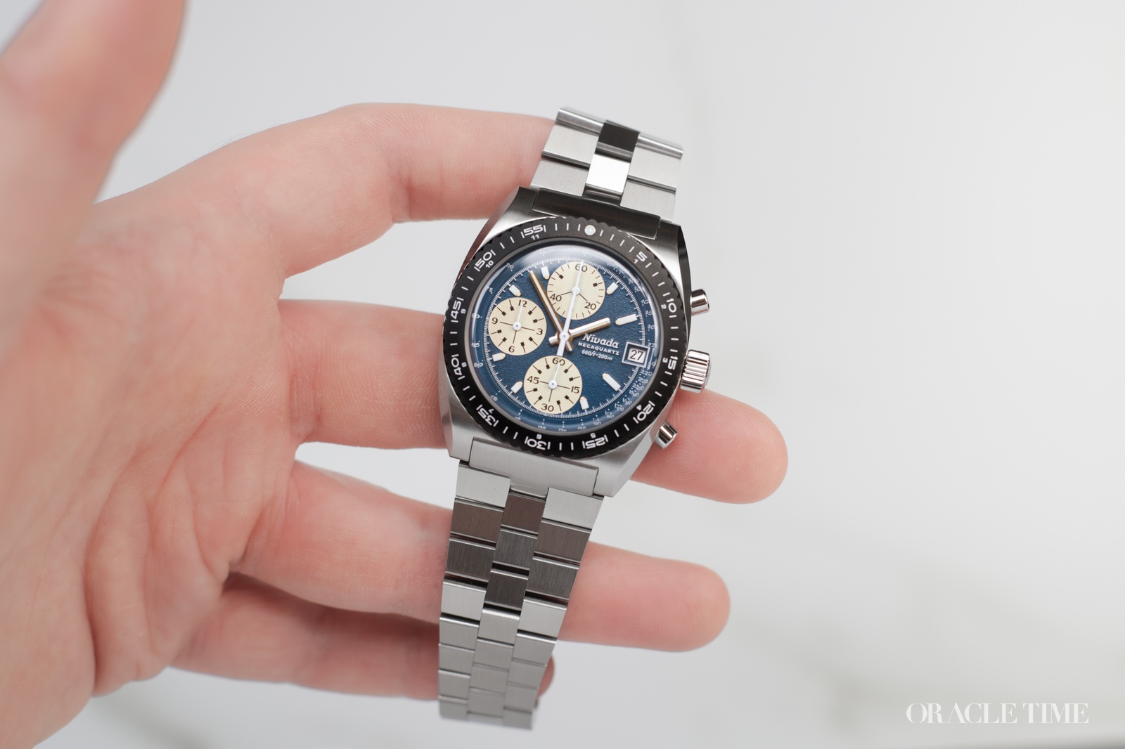 Nivada Grenchen x WatchGecko Autochron Teal