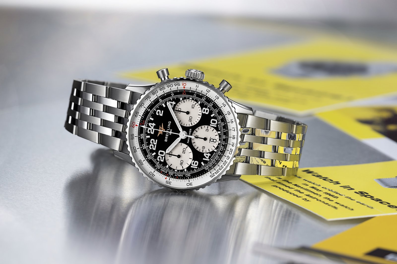 Breitling Navitimer B02 Chronograph 41 Cosmonaute on steel bracelet