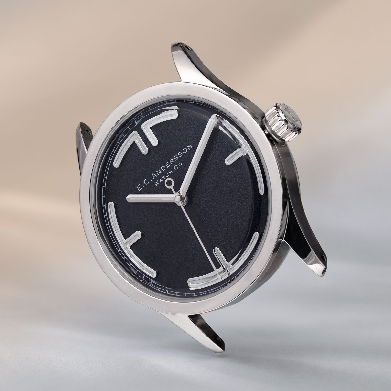 E.C. Andersson Cpt Midnight Blue dial close up