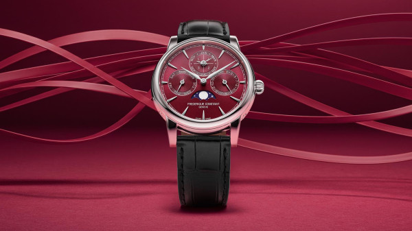 Frederique Constant Classic Perpetual Calendar Manufacture Adopts Burgundy Dial