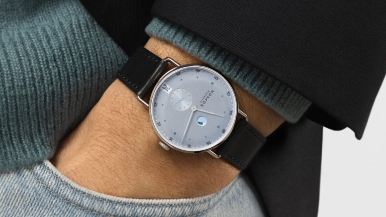 Nomos Metro Date Power Reserve Ice Blue