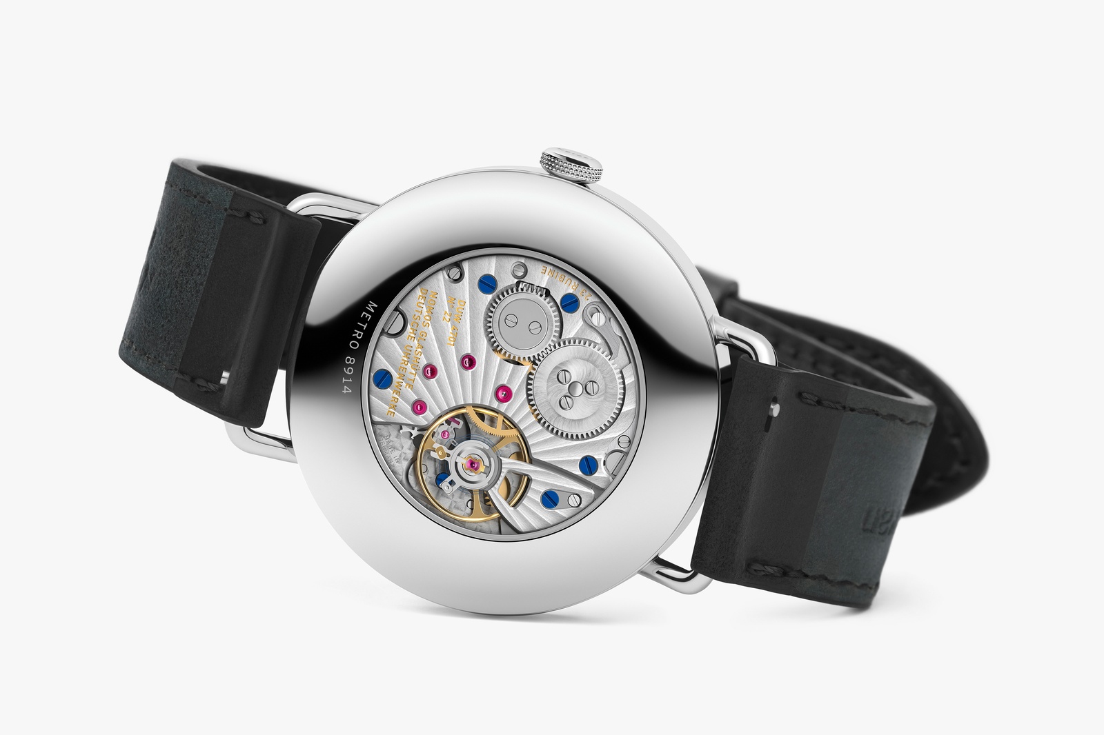 Nomos Metro Date Power Reserve Ice Blue
