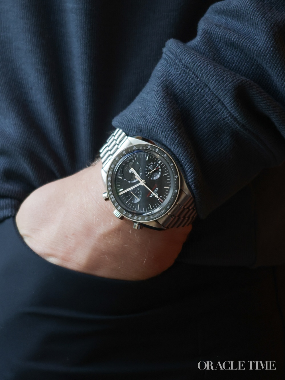 Omega Speedmaster Moonphase Meteorite